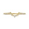 Thumbnail Image 3 of 0.145 CT. T.W. Diamond Tiara Contour Anniversary Band in 10K Gold