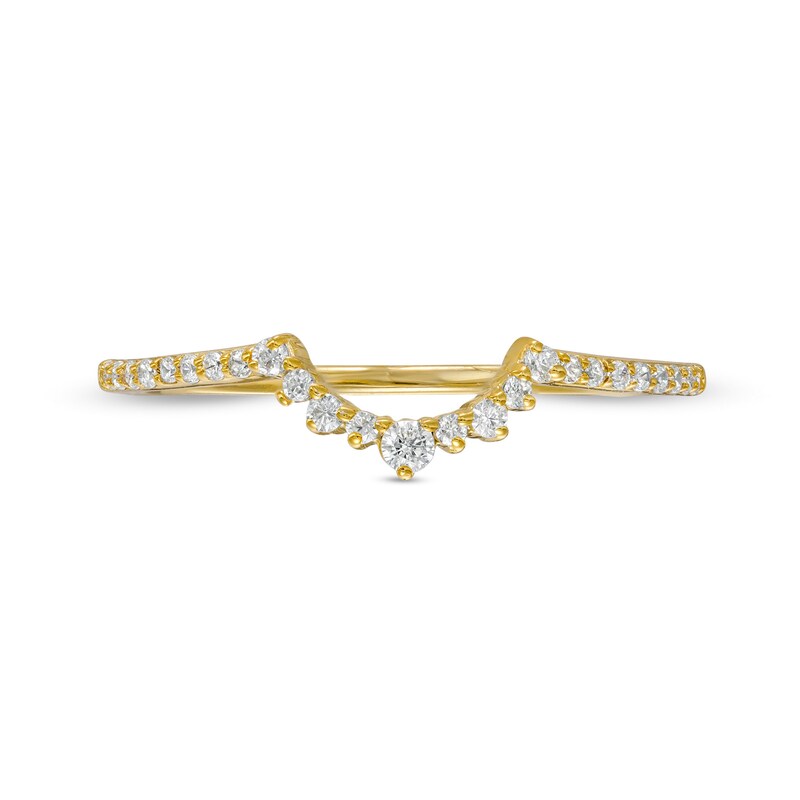 0.145 CT. T.W. Diamond Tiara Contour Anniversary Band in 10K Gold
