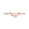 Thumbnail Image 3 of 0.145 CT. T.W. Diamond Contour Anniversary Band in 10K Rose Gold