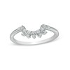 Thumbnail Image 0 of 0.145 CT. T.W. Diamond Sunburst Contour Anniversary Band in 10K White Gold