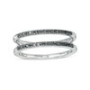 Thumbnail Image 1 of 0.147 CT. T.W. Black Enhanced Diamond Solitaire Enhancer in 10K White Gold