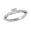 Thumbnail Image 0 of 1.10 CT. T.W. Round and Marquise Diamond Engagement Ring in 14K White Gold