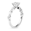 Thumbnail Image 1 of 1.10 CT. T.W. Princess-Cut and Marquise Diamond Engagement Ring in 14K White Gold