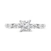 Thumbnail Image 2 of 1.10 CT. T.W. Princess-Cut and Marquise Diamond Engagement Ring in 14K White Gold