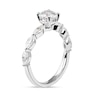 Thumbnail Image 2 of 1.60 CT. T.W.  Round and Marquise Diamond Engagement Ring in 14K White Gold