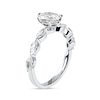 Thumbnail Image 1 of 1.60 CT. T.W. Oval and Marquise Diamond Engagement Ring in 14K White Gold