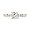 Thumbnail Image 1 of 1.10 CT. T.W. Princess-Cut and Marquise Diamond Engagement Ring in 14K Gold