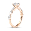 Thumbnail Image 1 of 1.10 CT. T.W. Princess-Cut and Marquise Diamond Engagement Ring in 14K Rose Gold