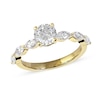 Thumbnail Image 1 of 1.60 CT. T.W. Round and Marquise Diamond Engagement Ring in 14K Gold