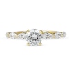 Thumbnail Image 2 of 1.60 CT. T.W. Round and Marquise Diamond Engagement Ring in 14K Gold