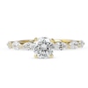 Thumbnail Image 3 of 1.60 CT. T.W. Round and Marquise Diamond Engagement Ring in 14K Gold
