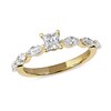 Thumbnail Image 0 of 1.60 CT. T.W. Princess-Cut and Marquise Diamond Engagement Ring in 14K Gold