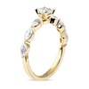 Thumbnail Image 1 of 1.60 CT. T.W. Princess-Cut and Marquise Diamond Engagement Ring in 14K Gold