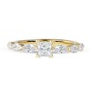 Thumbnail Image 2 of 1.60 CT. T.W. Princess-Cut and Marquise Diamond Engagement Ring in 14K Gold