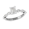 Thumbnail Image 0 of 1.60 CT. T.W. Emerald-Cut and Marquise Diamond Engagement Ring in 14K White Gold