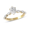 Thumbnail Image 0 of 1.60 CT. T.W. Oval and Marquise Diamond Engagement Ring in 14K Gold