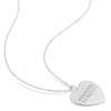 Thumbnail Image 3 of 0.09 CT. T.W. Diamond "mom" Heart Pendant in Sterling Silver