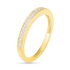 Thumbnail Image 8 of 0.95 CT. T.W. Baguette and Round Diamond Sunburst Frame Bridal Set in 10K Gold