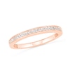 Thumbnail Image 7 of 0.95 CT. T.W. Baguette and Round Diamond Sunburst Frame Bridal Set in 10K Rose Gold