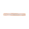 Thumbnail Image 8 of 0.95 CT. T.W. Baguette and Round Diamond Sunburst Frame Bridal Set in 10K Rose Gold