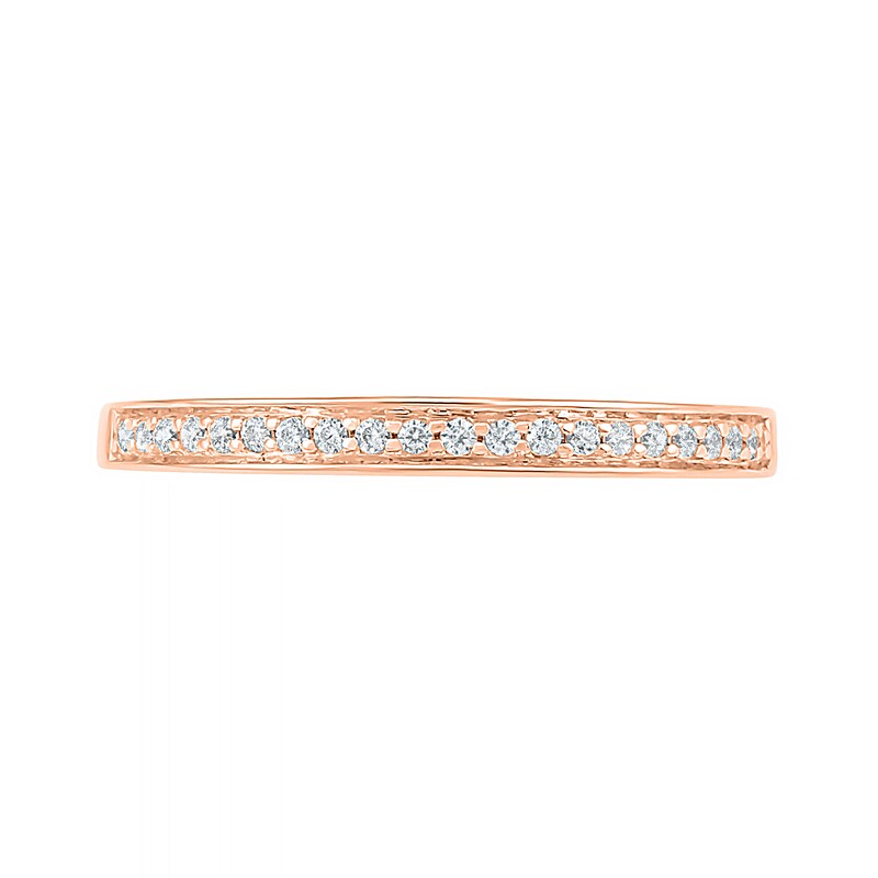 Main Image 8 of 0.95 CT. T.W. Baguette and Round Diamond Sunburst Frame Bridal Set in 10K Rose Gold