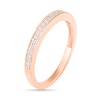 Thumbnail Image 9 of 0.95 CT. T.W. Baguette and Round Diamond Sunburst Frame Bridal Set in 10K Rose Gold