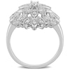 Thumbnail Image 4 of 0.33 CT. T.W. Composite Diamond Vintage-Style Flower Ring in Sterling Silver