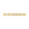 Thumbnail Image 2 of 0.085 CT. T.W. Baguette and Round Diamond Vintage-Style Anniversary Band in 10K Gold