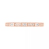 Thumbnail Image 1 of 0.085 CT. T.W. Baguette and Round Diamond Vintage-Style Anniversary Band in 10K Rose Gold