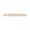 Thumbnail Image 1 of 0.085 CT. T.W. Baguette and Round Diamond Vintage-Style Anniversary Band in 10K Rose Gold