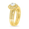 Thumbnail Image 3 of 0.69 CT. T.W. Baguette and Round Diamond Octagonal Frame Vintage-Style Bridal Set in 10K Gold