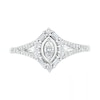 Thumbnail Image 4 of 0.69 CT. T.W. Multi-Shape Diamond Chevron Split Shank Bridal Set in 10K White Gold