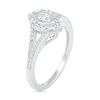 Thumbnail Image 5 of 0.69 CT. T.W. Multi-Shape Diamond Chevron Split Shank Bridal Set in 10K White Gold