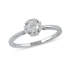 Thumbnail Image 1 of 0.50 CT. T.W. Diamond Frame Engagement Ring in 10K White Gold (J/I3)
