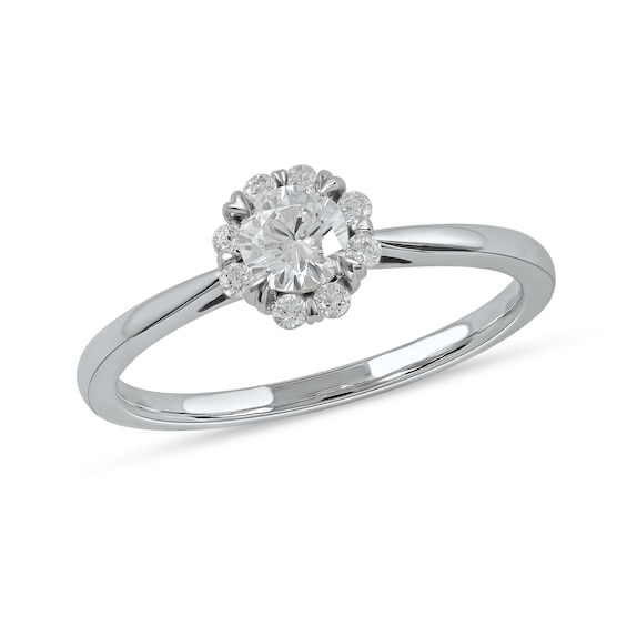 0.50 CT. T.W. Diamond Frame Engagement Ring in 10K Gold (J/I3