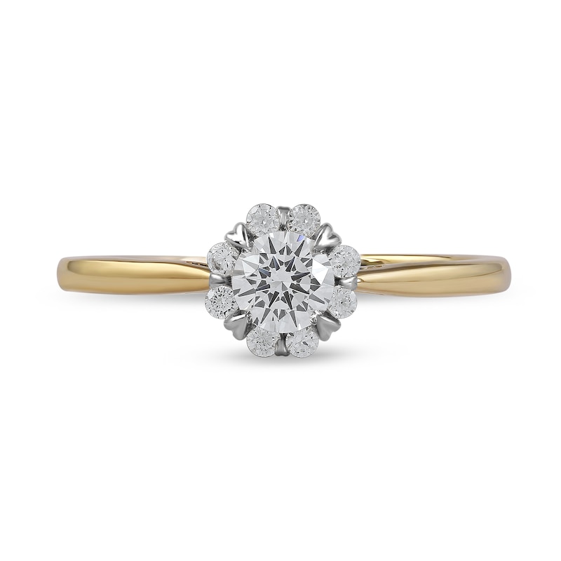 0.50 CT. T.W. Diamond Frame Engagement Ring in 10K Gold (J/I3)