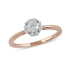 Thumbnail Image 0 of 0.50 CT. T.W. Diamond Frame Engagement Ring in 10K Rose Gold (J/I3)