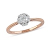 Thumbnail Image 1 of 0.50 CT. T.W. Diamond Frame Engagement Ring in 10K Rose Gold (J/I3)