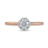 Thumbnail Image 3 of 0.50 CT. T.W. Diamond Frame Engagement Ring in 10K Rose Gold (J/I3)