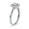 Thumbnail Image 1 of 0.50 CT. T.W. Diamond Cushion Frame Engagement Ring in 10K White Gold (J/I3)