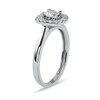 Thumbnail Image 1 of 0.50 CT. T.W. Diamond Cushion Frame Engagement Ring in 10K White Gold (J/I3)