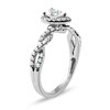 Thumbnail Image 1 of 0.75 CT. T.W. Pear-Shaped Frame Twist Shank Engagement Ring in 10K White Gold (I/I1)