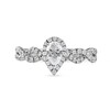 Thumbnail Image 2 of 0.75 CT. T.W. Pear-Shaped Frame Twist Shank Engagement Ring in 10K White Gold (I/I1)