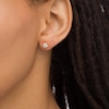 Thumbnail Image 1 of 0.37 CT. T.W. Diamond Frame Stud Earrings in 10K Gold (J/I3)