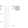 Thumbnail Image 2 of 0.37 CT. T.W. Diamond Frame Stud Earrings in 10K Gold (J/I3)