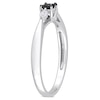 Thumbnail Image 2 of 0.25 CT. T.W. Black Enhanced and White Diamond Promise Ring in 10K White Gold