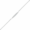 Thumbnail Image 0 of 0.085 CT. T.W. Diamond Elongated Oval Anklet in Sterling Silver – 10"