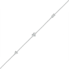 Thumbnail Image 1 of 0.04 CT. T.W. Diamond Heart Arrow Anklet in Sterling Silver – 10"