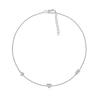 Thumbnail Image 2 of 0.04 CT. T.W. Diamond Heart Arrow Anklet in Sterling Silver – 10"