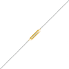 Thumbnail Image 1 of 0.04 CT. T.W. Diamond Bar Anklet in Sterling Silver and 10K Gold – 10"